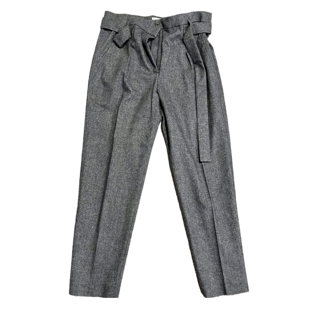 Brunello Cucinelli 6 Tweed Herringbone
Pants Paperbag High Waist